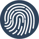 Free Biometrie Fingerabdruckleser Fingerabdruckscanner Symbol