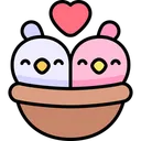 Free Birds Love Valentine Icon