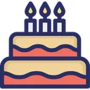 Free Birthday Cake Candles Icon