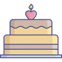 Free Birthday Cake Cake Candles Icon