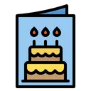 Free Birthday Card Cake Icon