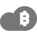 Free Bitcoin Cloud Icon