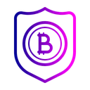 Free Bitcoin Shield Security Icon