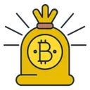 Free Bitcoin Bag  Icon