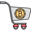 Free Bitcoin cart  Icon