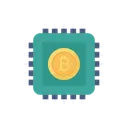 Free Bitcoin Cpu Cryptocurrency Icon
