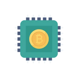 Free Bitcoin Chip  Icon