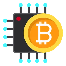 Free Bitcoin Chip  Icon