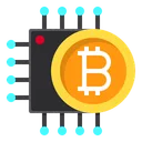 Free Bitcoin Chip  Icon