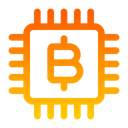 Free Bitcoin Chip  Icon