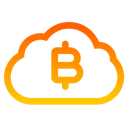 Free Bitcoin Cloud Cloud Bitcoin Icon