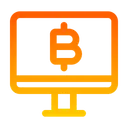 Free Bitcoin Computer Computer Bitcoin Icon