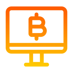 Free Bitcoin Computer  Icon