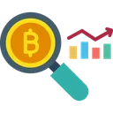 Free Bitcoin Data Analytics Blockchain Analytics Blockchain Data Analysis Icon