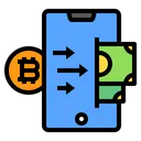 Free Smartphone Bitcoin Icon