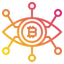 Free Eye Technology Bitcoin Icon