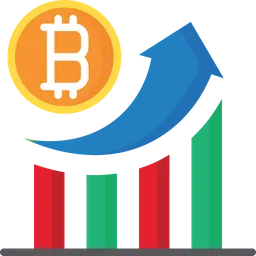 Free Bitcoin growth  Icon