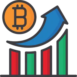 Free Bitcoin growth  Icon