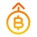 Free Bitcoin Growth  Icon