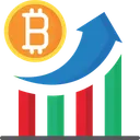 Free Bitcoin growth  Icon