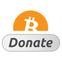 Free Donate Payment Bitcoin Icon