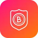 Free Bitcoin Shield Security Icon