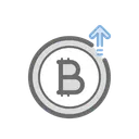 Free Bitcoin Price Hike Icon