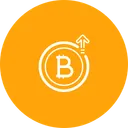 Free Bitcoin Price Hike Icon