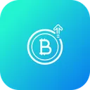 Free Bitcoin Price Hike Icon