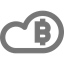 Free Bitcoin Cloud Icon
