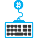 Free Bitcoin Keyboard  Icon