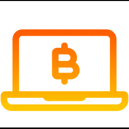 Free Bitcoin Laptop  Icon