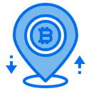 Free Location Bitcoin Icon