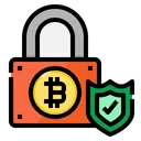 Free Bitcoin Lock  Icon