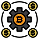 Free Gear Coin Bitcoin Icon