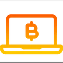 Free Computadora Portatil Bitcoin Computadora Portatil Bitcoin Icono