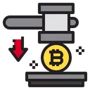 Free Bitcoin Price Down  Icon