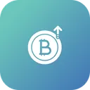 Free Bitcoin Price Hike Icon