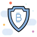 Free Secure Data Data Protection Bitcoin Safety Icon