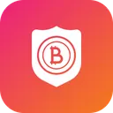 Free Bitcoin Shield Security Icon