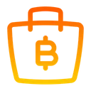 Free Bitcoin Shopping Shopping Bag Bitcoin Icon