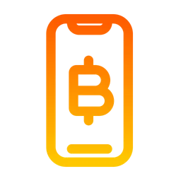 Free Bitcoin Smartphone  Icon