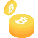 Free Bitcoin Stack Bitcoin Coin Icon