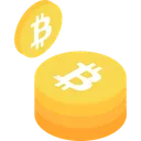 Free Bitcoin Stack Bitcoin Coin Icon