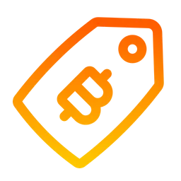Free Bitcoin Tag  Icon