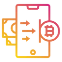 Free Smartphone Bitcoin Icon