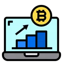 Free Bitcoin Value Up  Icon