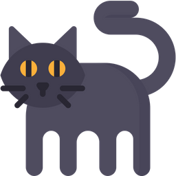 Black evil cat - Free animals icons