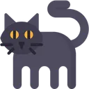 Free Black Cat Spooky Scary Icon