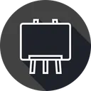 Free Black Board Study Icon